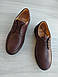 Шкіряне чоловіче взуття 39 40 41 42 43 44 45 розмір. Корочневі чоловічі туфлі., фото 2