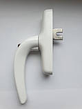 Ручка віконна FAPIM NEFER Midi 0761В з ключем біла, фото 3