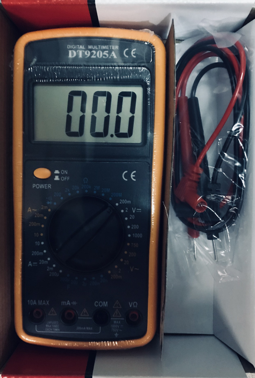 Мультиметр цифровий DT-9205A(оригінал)
