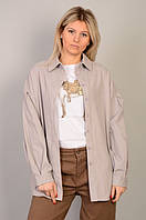 Вельветовая женская рубашка оптом Мiss Fashion (4407) 22Є, лот 2шт 1