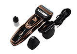 Набір для стрижки 3в1 Gemei GM 595 Hair Trimmer Золото, фото 4