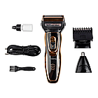 Набір для стрижки 3в1 Gemei GM 595 Hair Trimmer Золото, фото 6
