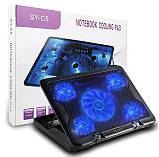 Охолоджуюча підставка для ноутбука SY-C5 USB-порт, фото 4
