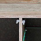 Тумба під ТВ PLANK ASM MEBLE вотан/чорний алюміній/сірий метал, фото 4