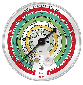 Манометр HP 80 мм, R22/422A/427/422D/417 (Mastercool, США) EBRH
