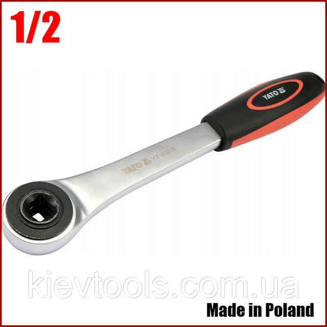 Трещетка 1/2 для ключа ступенчатого для монтажа кранов "американок" YT-03316 YATO YT-03315