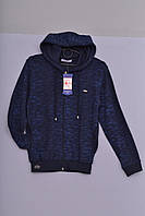 Л-215 Джемпер для мальчика, бомбер, кофта, свитер, реглан темно-синий, 152