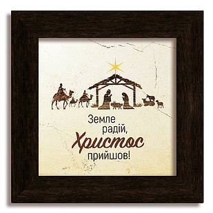 Класична дерев'яна картина Земле радій! хркл000220х20ку