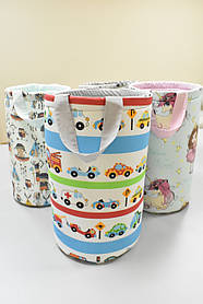 Кошик для іграшок з машинками