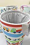Кошик для іграшок з машинками, фото 2