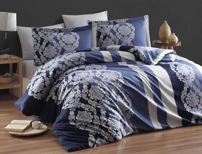 Білизна постільна білизна First Choice SATIN "Kavin Lacivert" S 331