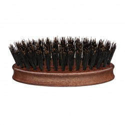 Щітка для бороди дерев'яна з натуральної щетини Eurostil BARBER LINE, фото 1