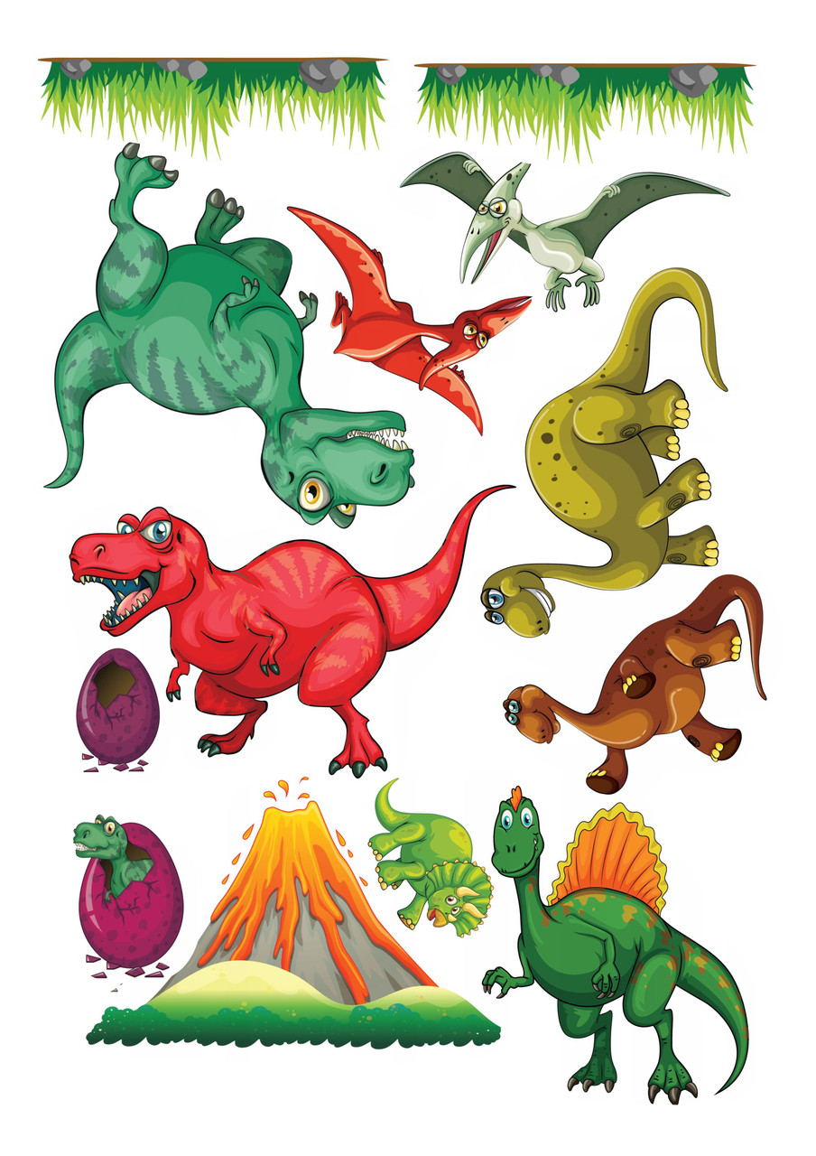 Вафельна картинка Динозаври 2