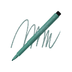 Ручка капілярна Faber-Castell Pitt Artist Pen Metallic M (1,5 мм), колір зелений металік №294, 167394