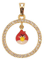 Кулон детский Xuping Позолота 18K "Кольцо с птичкой Angry birds"