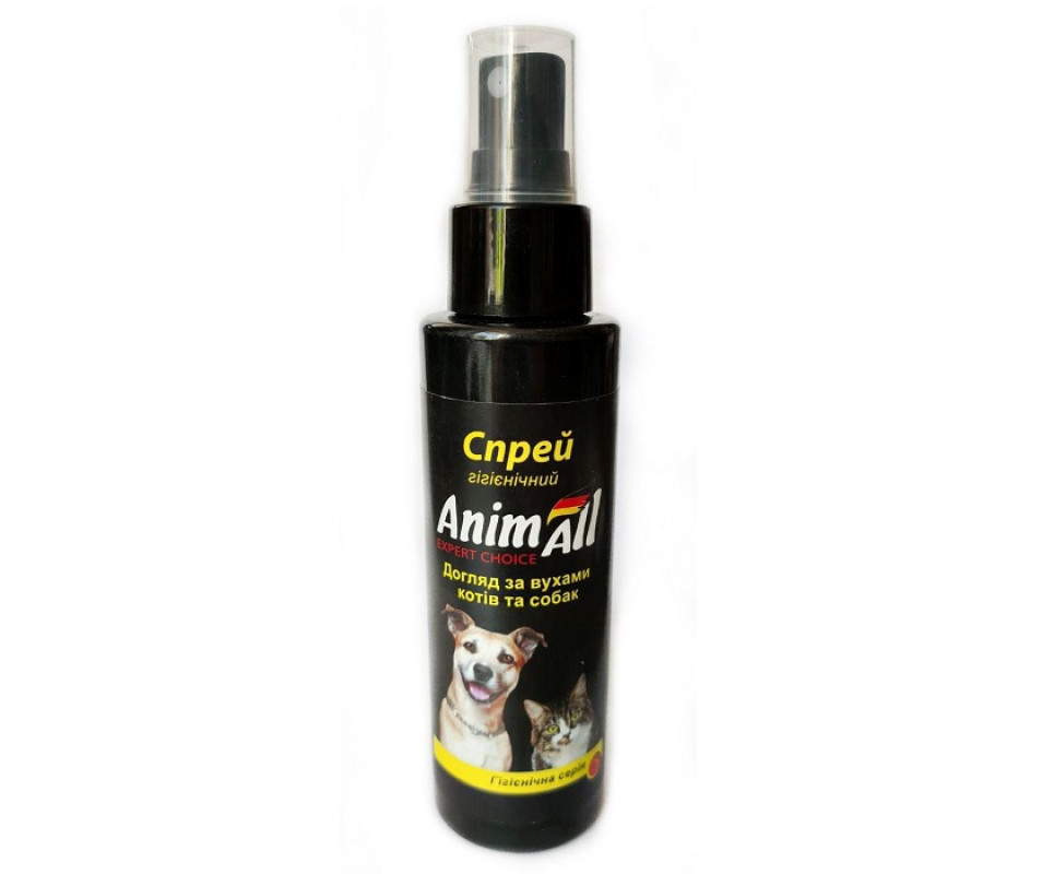 Гігієнічний спрей AnimAll для вух собак і кішок 100 мл