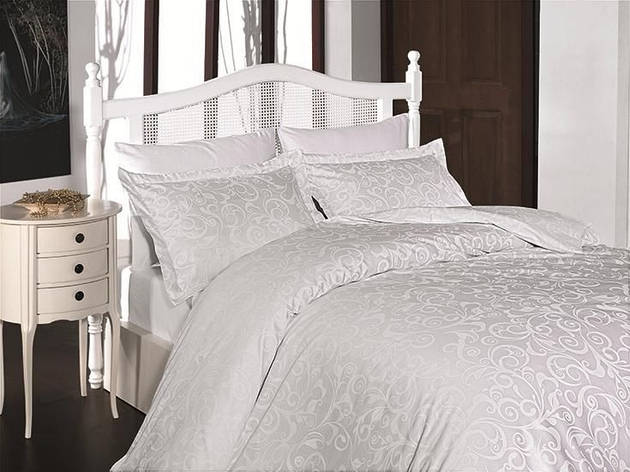 Білизна постільна білизна First Choice SATIN "Sweta Beyaz" S 341, фото 1
