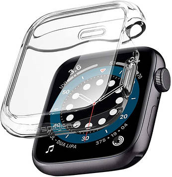 Чохол Spigen для Apple Watch 44 мм - Hybrid Ultra, Crystal Clear (ACS00428)