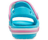 Сандалії дитячі крокс на дівчинку Crocs Bayaband Sandal Aqua Бірюза, фото 6