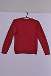 Л-180 Джемпер для хлопчика, бомбер, кофта, светр, реглан Бордовий, 134, фото 2