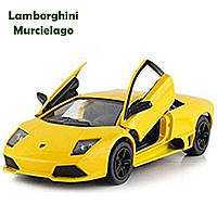 Машинка игрушечная Lamborghini Murcielago LP640 Kinsmart KT5317W (Желтая)