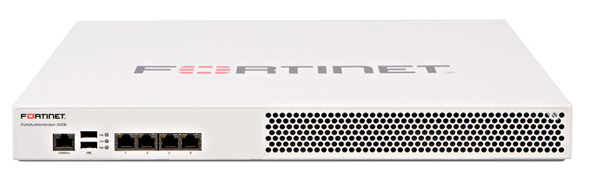 FortiAuthenticator-200E, пристрій управління і FSSO - 4 порти GE RJ45, сховище 1 ТБ, до 500 користувачів