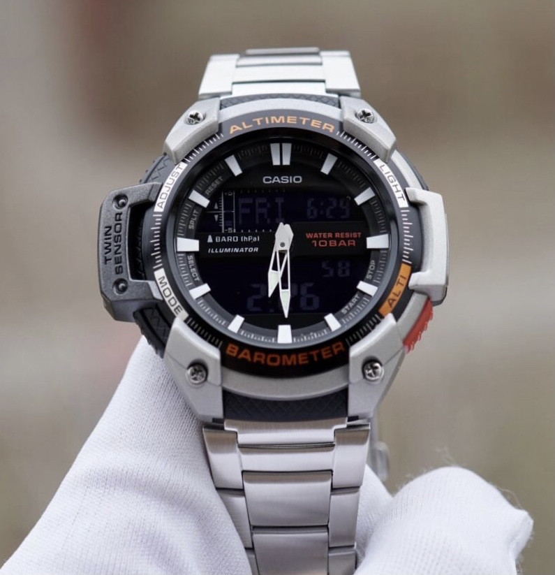 Годинник CASIO SGW-450HD-1BER Twin Sensor Stainless Steel