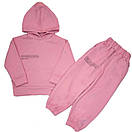 Дитячий костюм для дівчинки в стилі Pangaia двунитка, фото 2