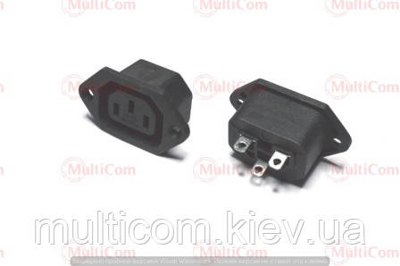 01-13-026. Гніздо мережеве IBM 3pin монтажне, пластик
