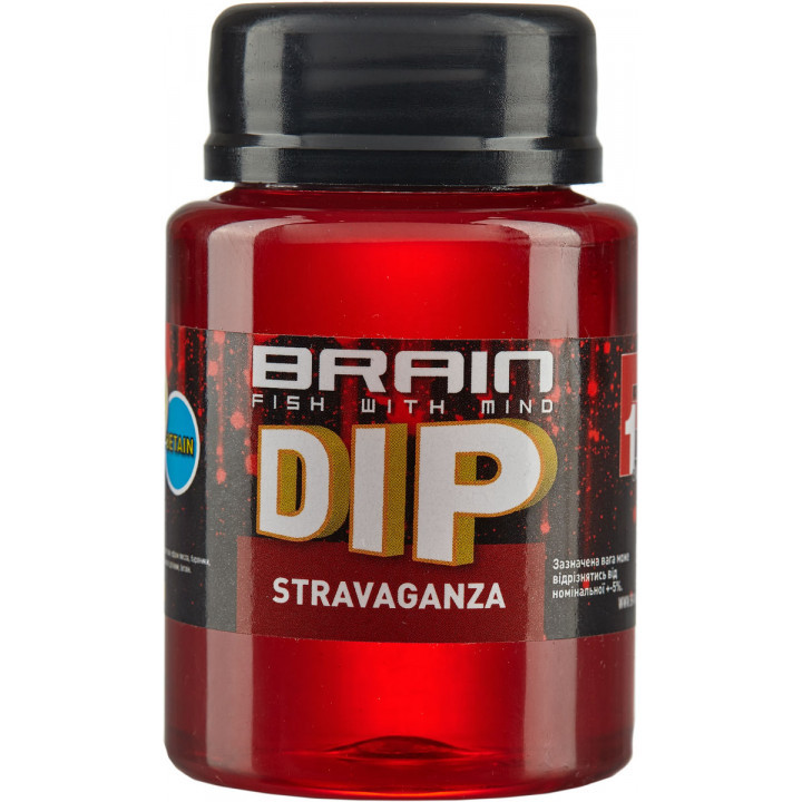 Діп для бойлов Brain F1 Stravaqanza (полуниця / ікра) 100ml, фото 1