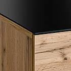 Вітрина висока THIN ASM MEBLE вотан/чорний, фото 4