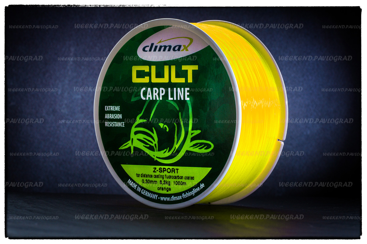 Волосінь Climax Cult Carp Line Z-Sport Fluo-yellow 0,28 мм 6,8 кг 1000 м