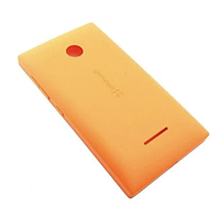 Задняя крышка для Microsoft (Nokia) 435 Lumia Dual Sim, 532 (RM-1069), оранжевая