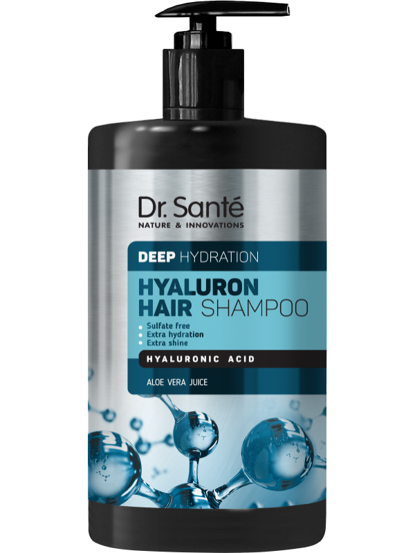Шампунь для волосся 1000 мл Dr.Sante Hyaluron Deep hydration