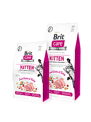 Сухий корм Brit Care Cat GF Kitten Growth & Developmen для кошенят (курка/індичка) 2 кг