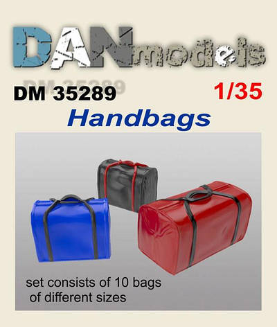 Набір сумок в асортименті. Аксесуари для діорам. 1/35 DANMODELS DM35289, фото 2