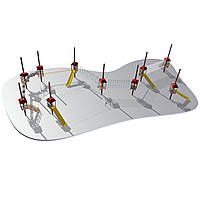 Дитячий мотузковий майданчик з гірками