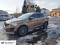 Пороги боковые труба с листом Volvo XC-60 (08-13) D42