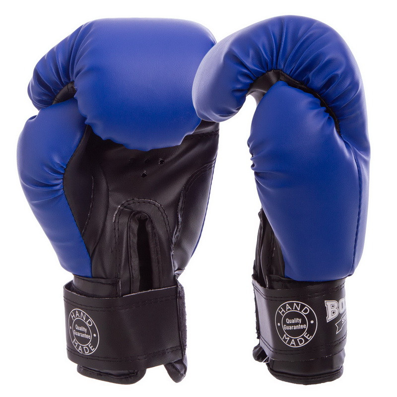 Перчатки для бокса и единоборств Boxer Элит 2022 Blue-Black 14 унций - фото 2 - id-p1377028457