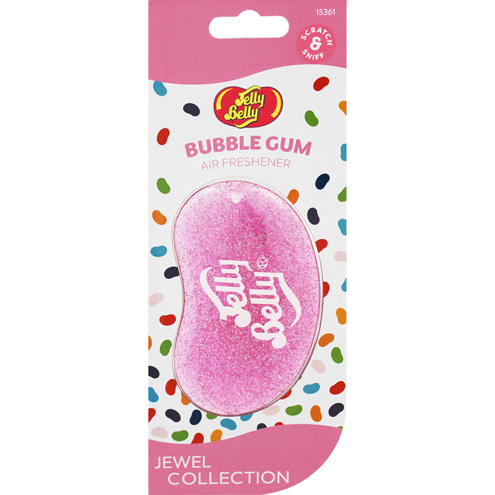 Ароматизатор для авто Жувальна гумка Jewel 3D Jelly Belly Bubble Gum, 18г, фото 1