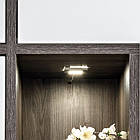 Вітрина висока CROSS ASM MEBLE білий/перла в'яз/білий глянець, фото 4