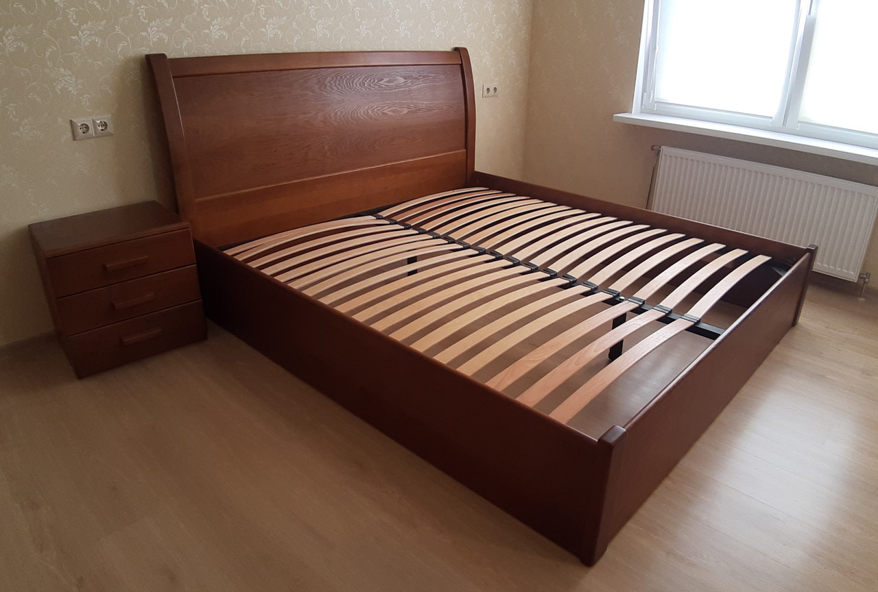 Дерев'яне ліжко Челсі плюс (з підіймальним механізмом)