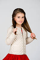 Стильна дитяча куртка для дівчинки SILVIAN HEACH Італія EDBI6042GB Молочний  ⁇  Верхній одяг для дівчаток.Топ!