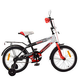 Велосипед детский 16д. Inspirer,черно-бел-красн (мат) PROF1 SY1655