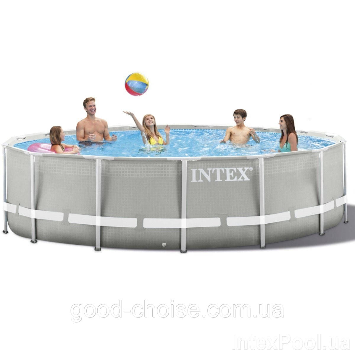 Каркасний басейн Intex 26720 (427 х 107 см), 3 785 л/год / Басейн з фільтруючим насосом і аксесуарами