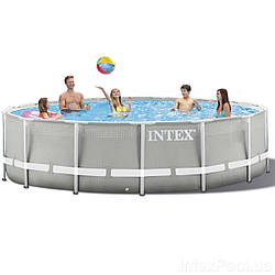 Каркасний басейн Intex 26720 (427 х 107 см), 3 785 л/год / Басейн з фільтруючим насосом і аксесуарами