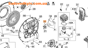 Ізолятор для повітродувки Oleo-Mac BV 900 (CFI0G29201)