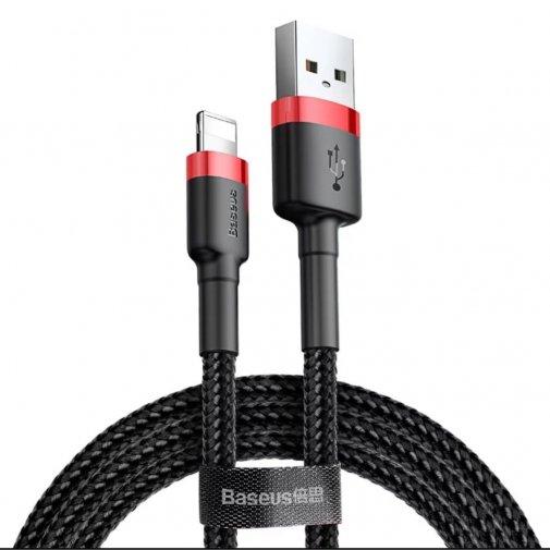 USB-кабель для швидкого заряджання iPhone Samsung Xiaomi Baseus 1m Lightning 2.4A/Micro Usb 2.4A/Type C 3A, фото 1