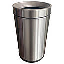 Відро для сміття JAH 15 л (кругле, без кришки, колір срібний металік, з внутрішнім відром), фото 2