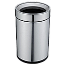 Відро для сміття JAH 15 л (кругле, без кришки, колір срібний металік, з внутрішнім відром), фото 3